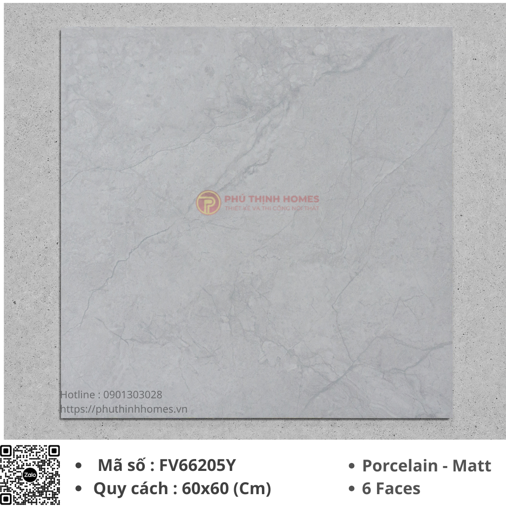 Gạch ốp lát 60x60 Việt Ý FV66205Y Porcelain men Matt