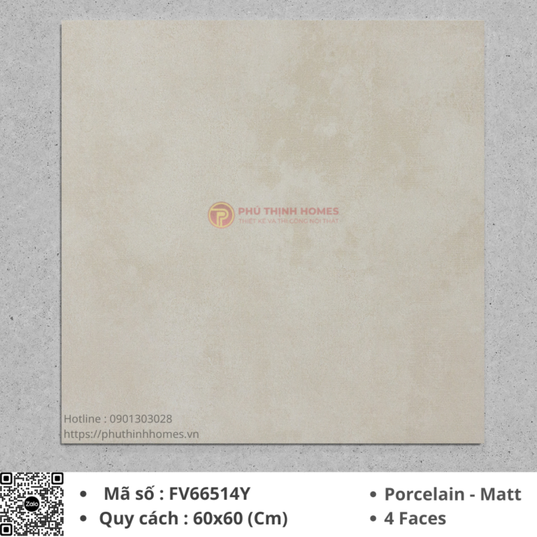 Gạch ốp lát 60x60 Việt Ý FV66514Y Porcelain men Matt