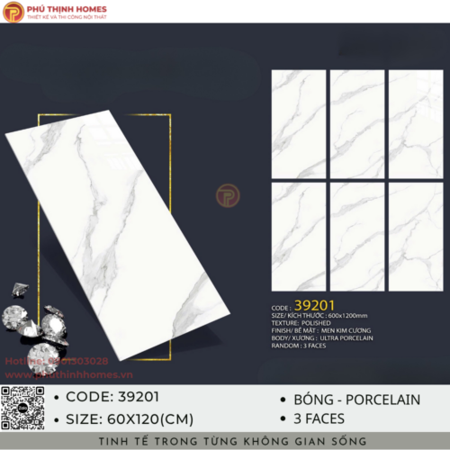 GẠCH 60X120 VITTO 39201 BÓNG KIM CƯƠNG