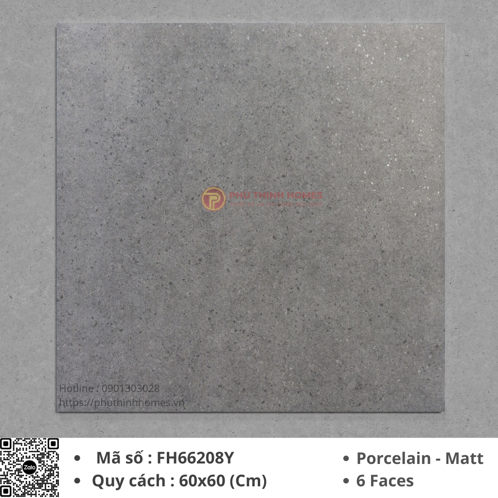 Gạch ốp lát 60x60 Hoàng Gia FH66208Y Porcelain men Matt