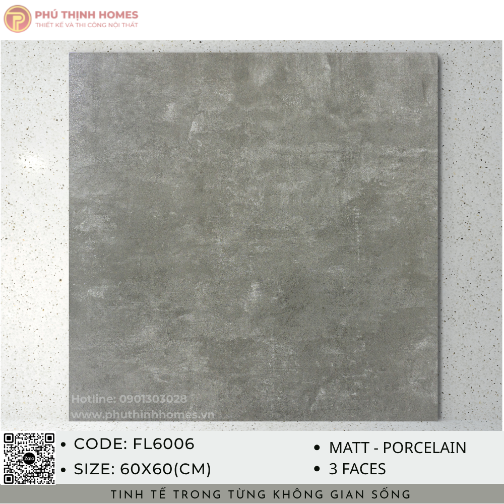 Gạch ốp lát 60x60 Hoàng Gia FL6006 Porcelain men Matt
