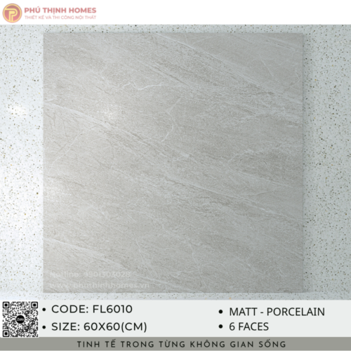 Gạch ốp lát 60x60 Hoàng Gia FL6010 Porcelain men Matt