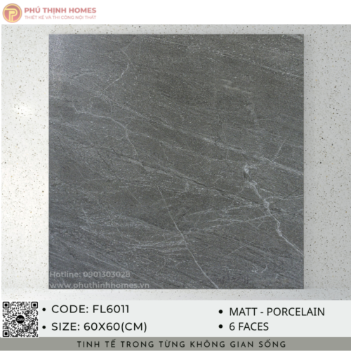 Gạch ốp lát 60x60 Hoàng Gia FL6011 Porcelain men Matt