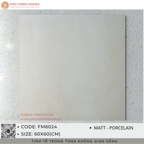 Gạch ốp lát 60x60 Hoàng Gia FM6024 Porcelain men Matt