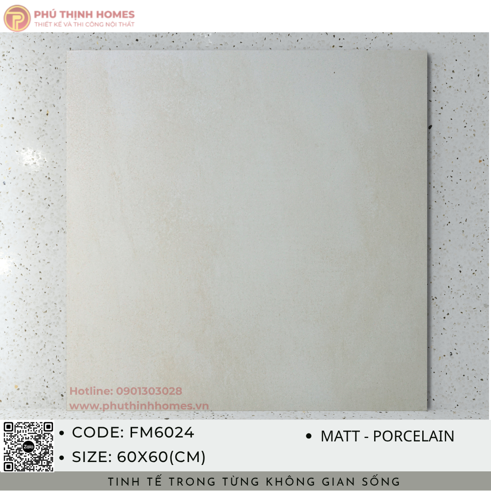 Gạch ốp lát 60x60 Hoàng Gia FM6024 Porcelain men Matt
