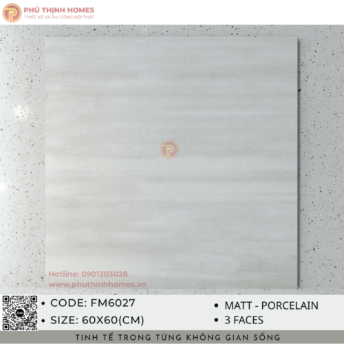 Gạch ốp lát 60x60 Hoàng Gia FM6027 Porcelain men Matt