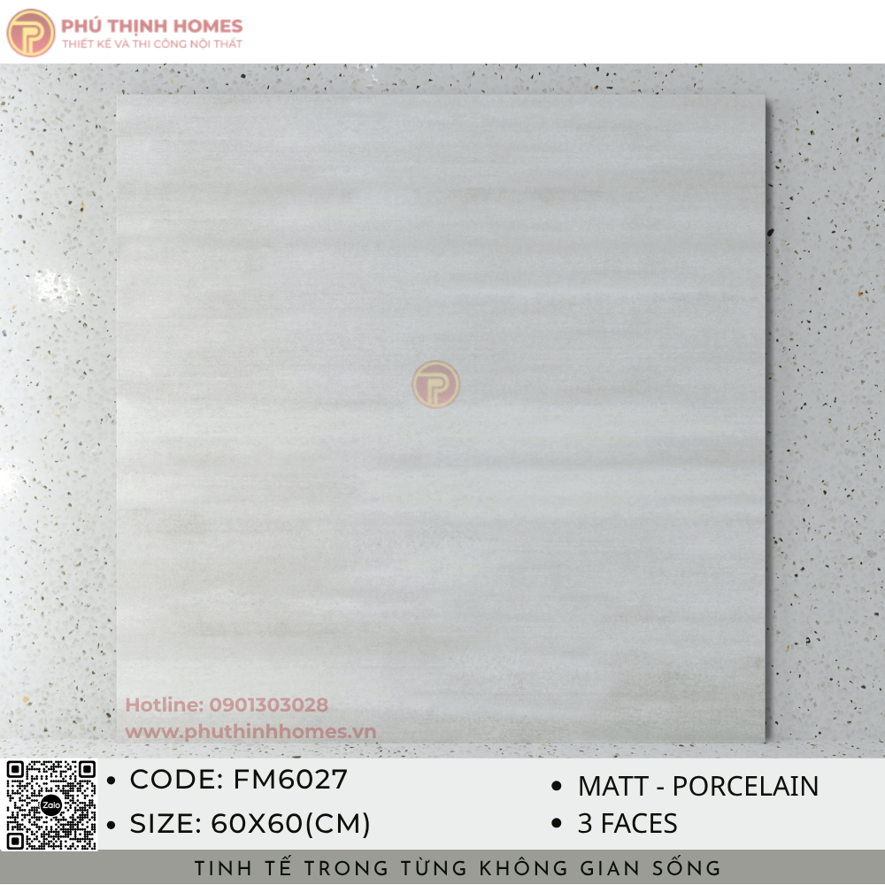 Gạch ốp lát 60x60 Hoàng Gia FM6027 Porcelain men Matt