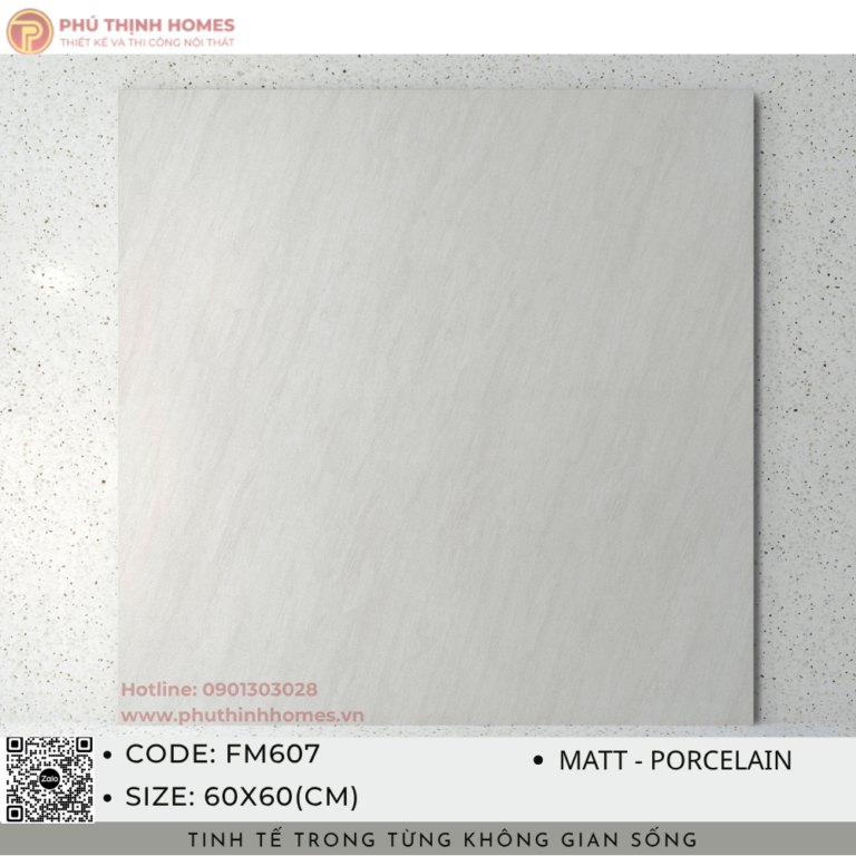 Gạch ốp lát 60x60 Hoàng Gia FM607 Porcelain men Matt