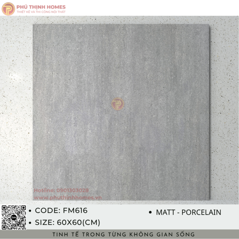 Gạch ốp lát 60x60 Hoàng Gia FM616 Porcelain men Matt