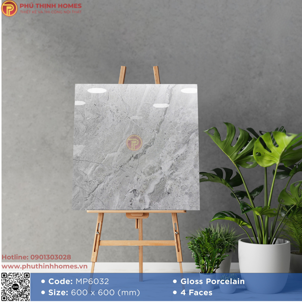Gạch 60x60 Mikado MP6032 bề mặt Bóng