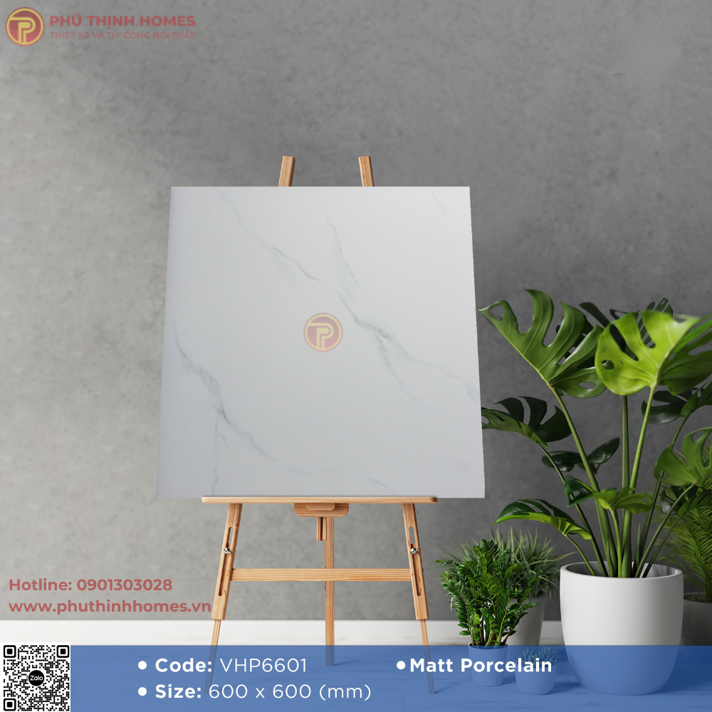 Gạch VIGLACERA 60x60 VHP6601 bề mặt mờ