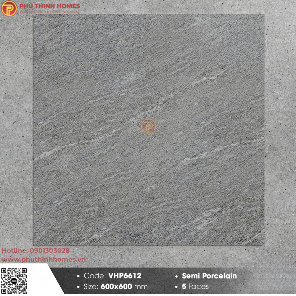 Gạch Viglacera 60x60 VHP6612 bề mặt mờ