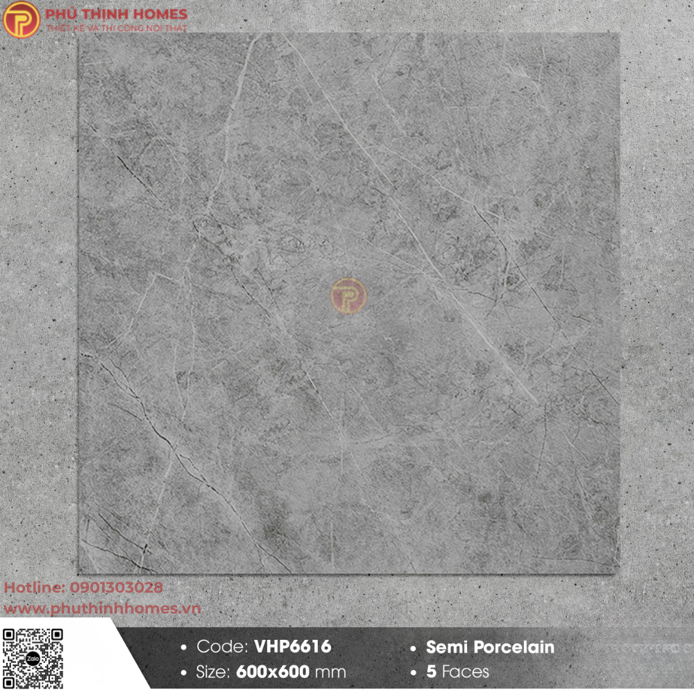 Gạch Viglacera 60x60 VHP6616 bề mặt mờ